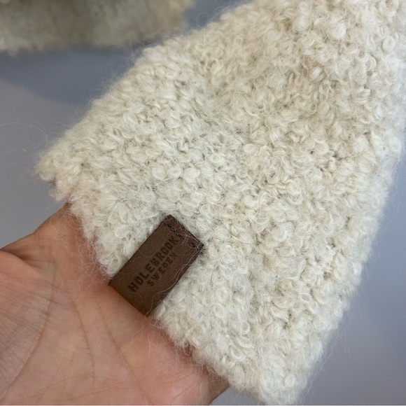 Holebrook Sweden Baby Alpaca/Wool Cream Pullover Sweater Size M - Picture 10 of 12